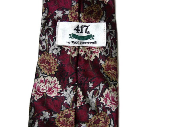 90s - 00s floral all necktie . made in USA - image 4