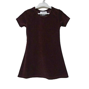 90s Venice Blvd. burgundy velour shirt dress . size 7 . made in USA