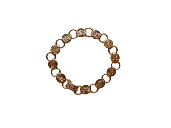 SARAH COV disc goldtone bracelet - image 1