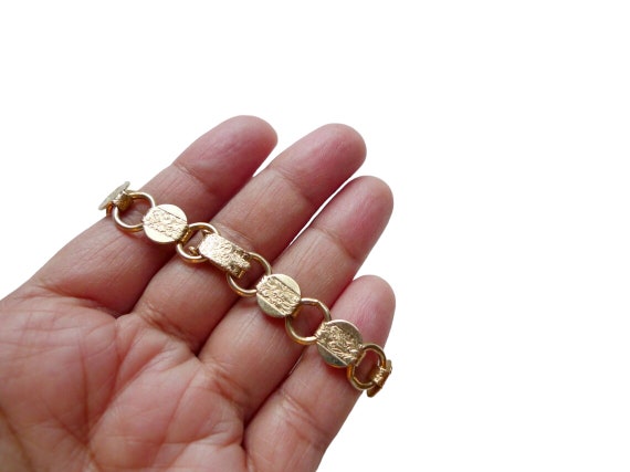 SARAH COV disc goldtone bracelet - image 3