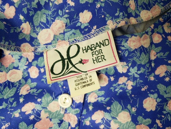 70s - 80s Haband For Her floral printed polyester… - image 7