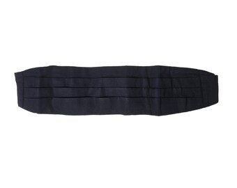 80s - 90s  navy blue cummerbund