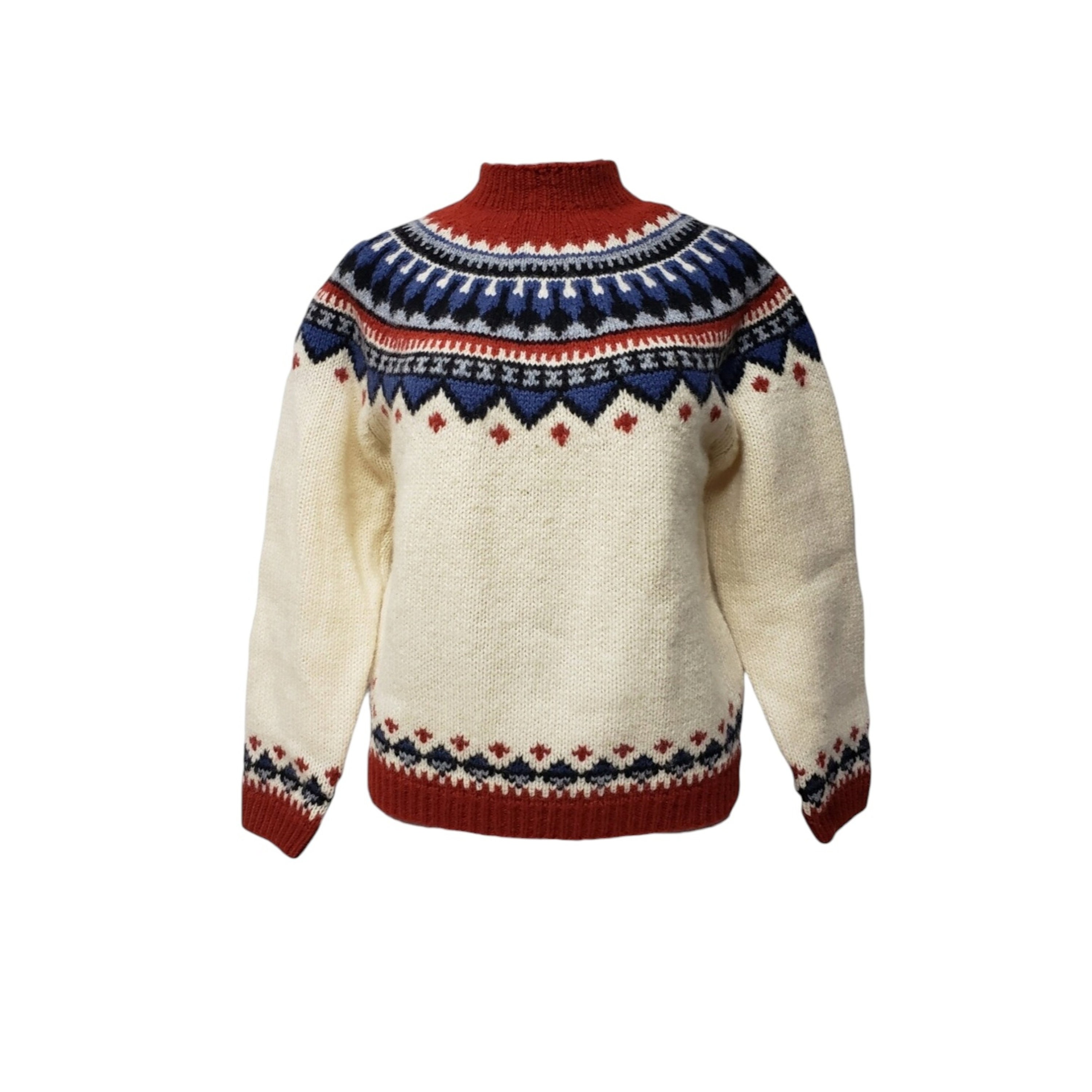 90s - 00s Eddie Bauer Knitted Wool Ski Sweater . Size XS - Etsy