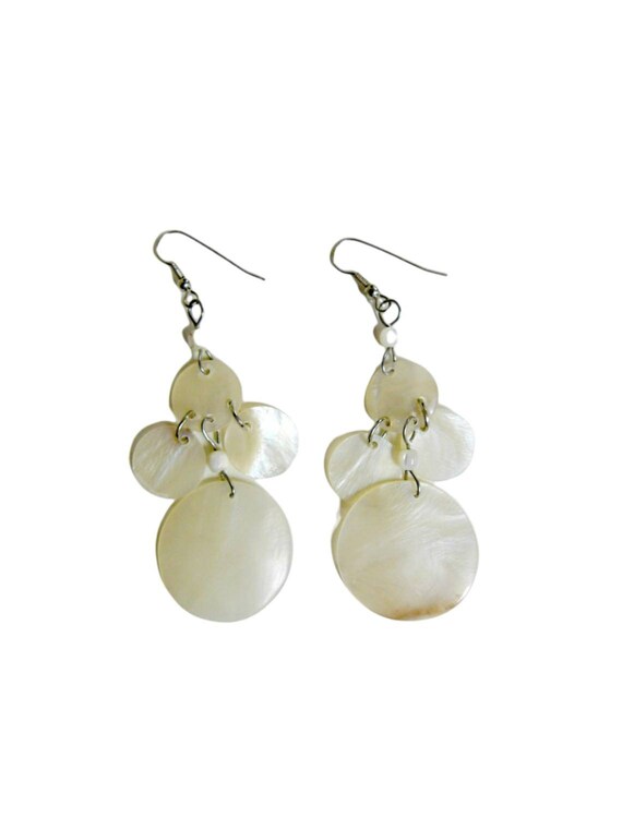 Capiz shell earrings deals