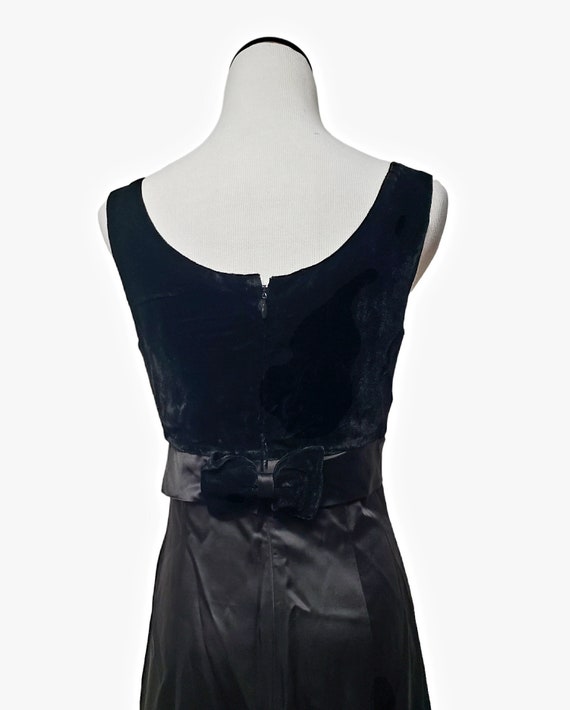 60s - 70s handmade black sleeveless midi dress . … - image 9