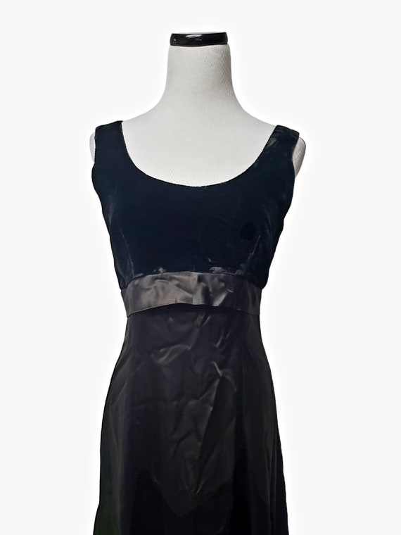 60s - 70s handmade black sleeveless midi dress . … - image 4