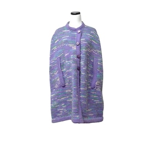 70s from Autumn to Spring multi-colored handmade oversized poncho