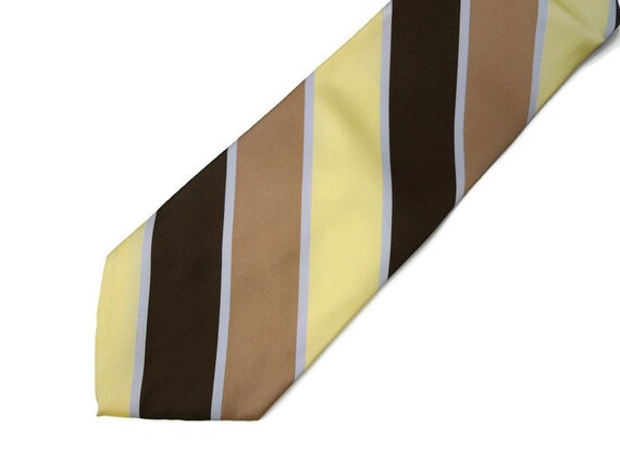 Suberba . 70s stripes poly necktie - image 1