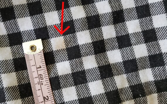 70s Clovis Ruffin black and white gingham long sl… - image 7