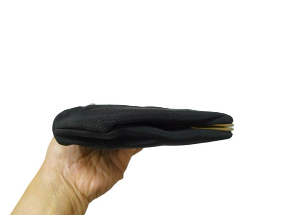 Harry Levine . 50s 60s black clutch . party bag - image 2