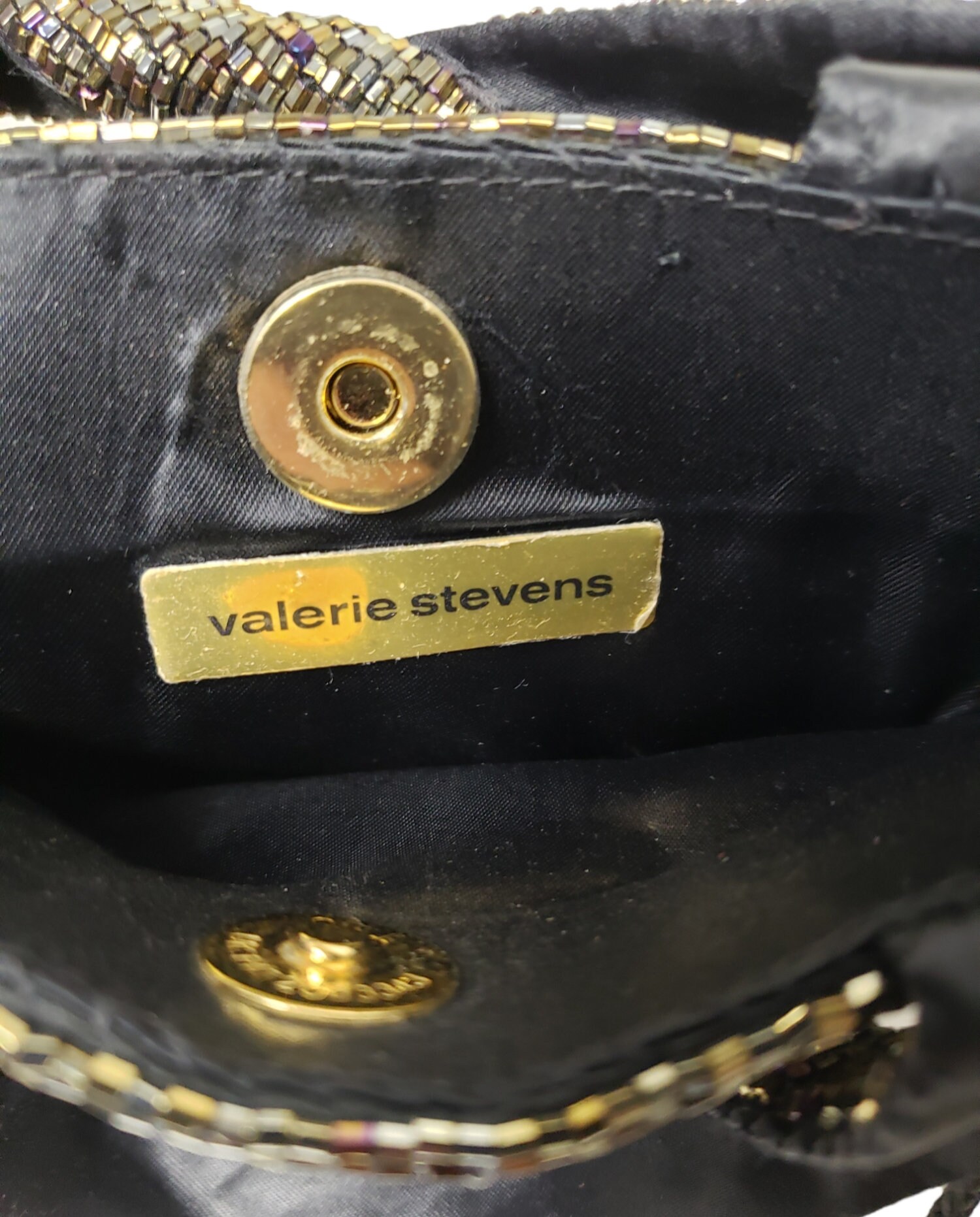 Valerie Stevens Black Backpack with Gold Accents Valerie Stevens Black Pebbled Leather Organizer Crossbody  main image 4