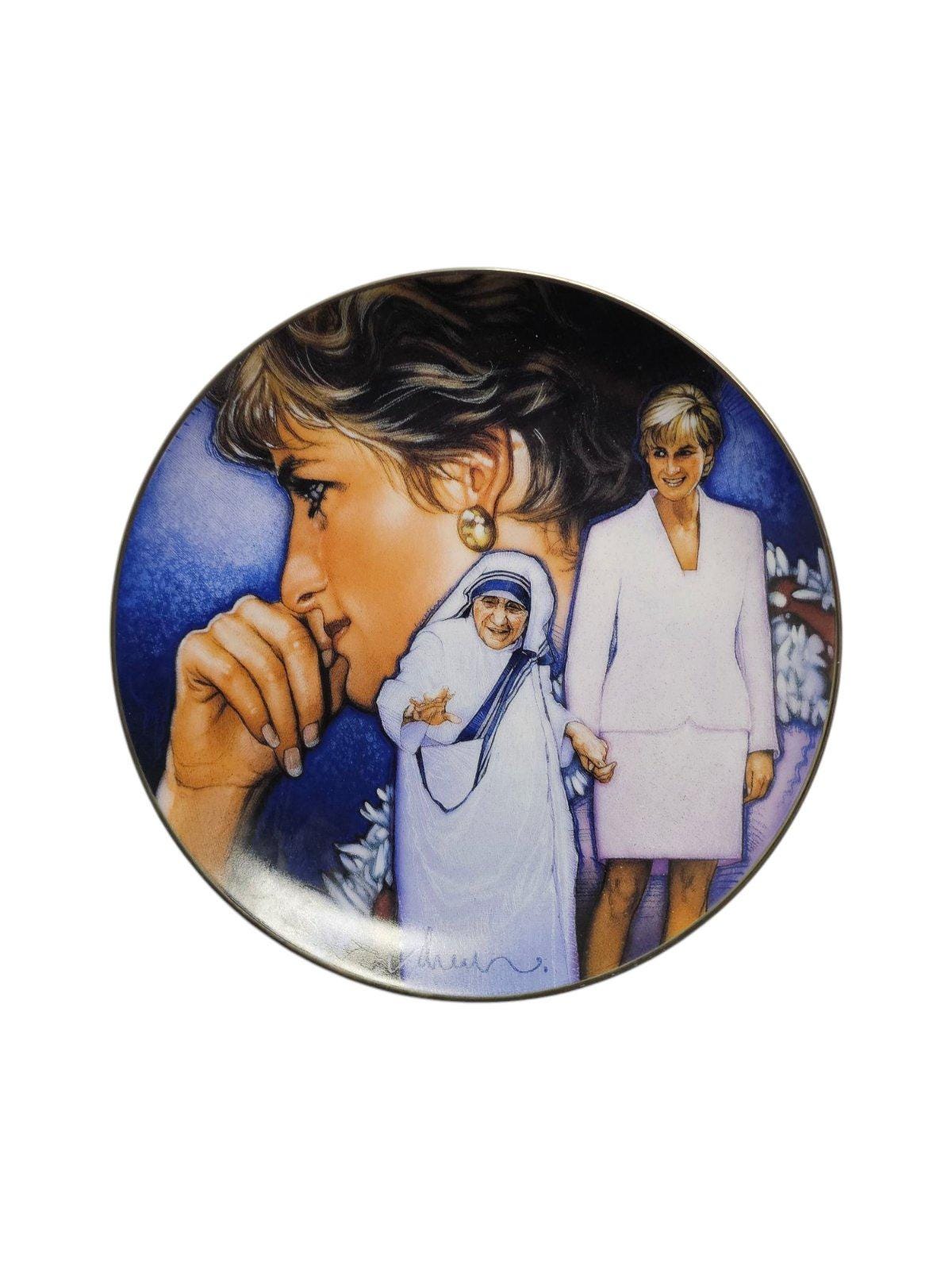 Franklin Mint Princess Diana . Angels Among Us . Decorative Plate