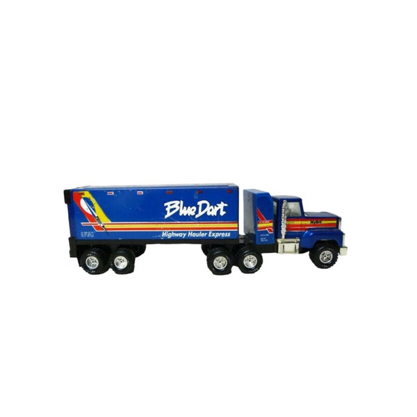 Blue Dart Highway Hauler Express . Nylint Pressed Steel Toy Truck Cab and Trailer