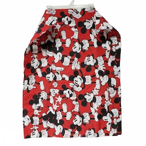 80s - 90s Disney Mickey Mouse cotton standard twin bed sheet . made in USA