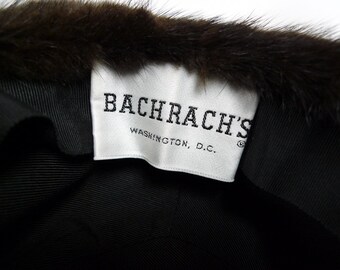VTG  Bachrach\'s Original fur pillbox hat  . made in USA Vintage Bachrach main image 3