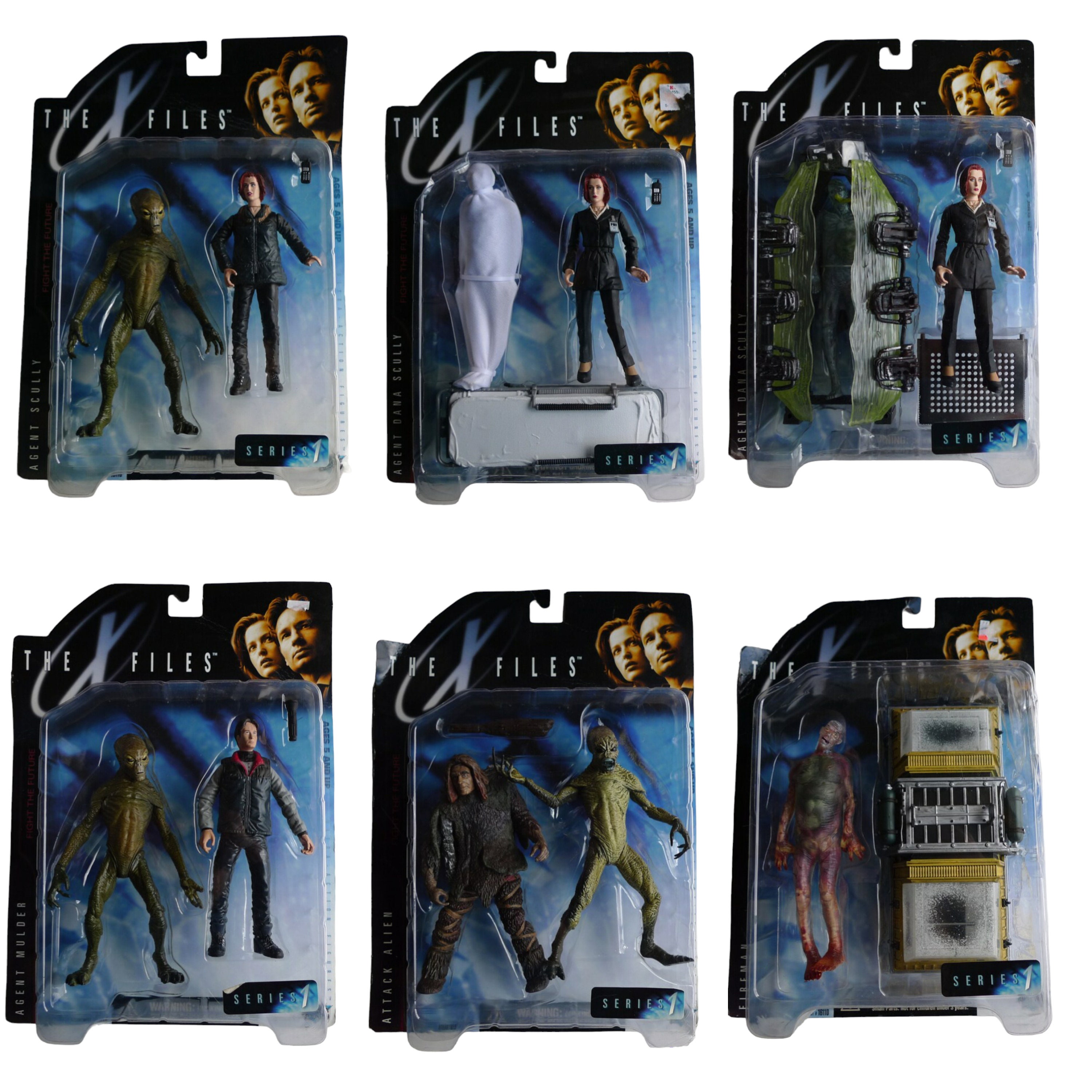 THE Ｘファイル フィギュア　4点セット 1998 the X Files Fight the Future Ultra Action Figures by