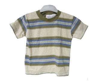 90s - 00s Talbots Kids striped cotton shirt . toddler size 3