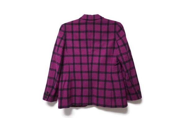 70s PENDLETON pure virgin wool plaid jacket . siz… - image 2