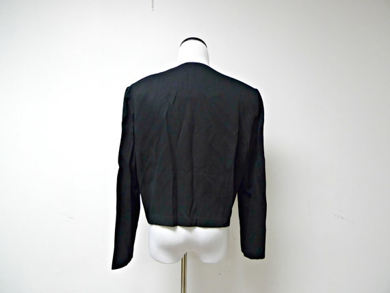 80s - 90s Karin Stevens embroidered top /  jacket… - image 3