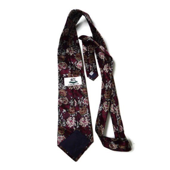 90s - 00s floral all necktie . made in USA - image 3