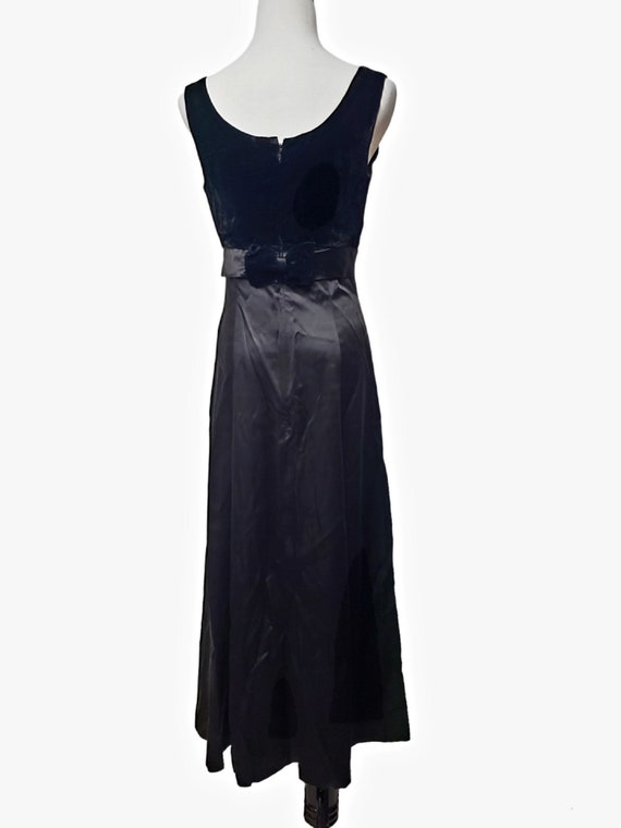 60s - 70s handmade black sleeveless midi dress . … - image 7