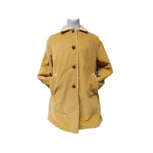70s Fingerhut Sherpa-lined Corduroy Marlboro Man coat . size 18 . made in USA