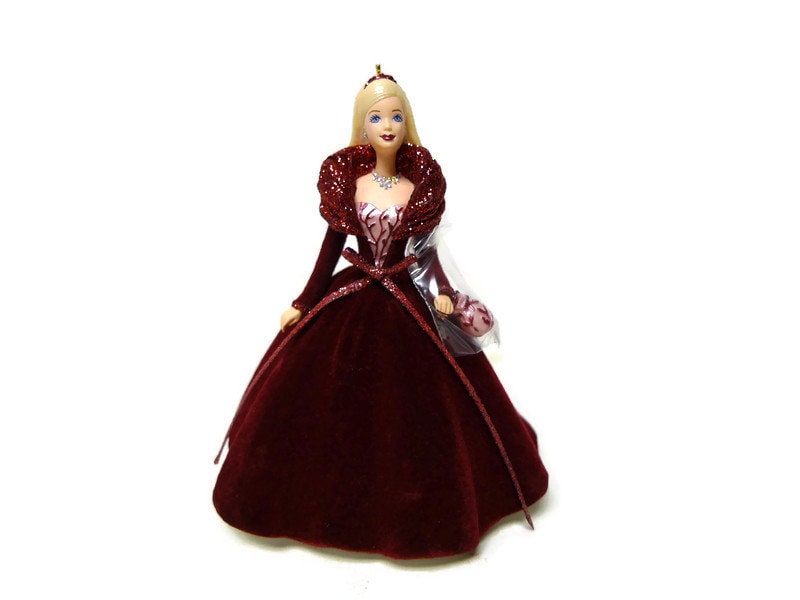 Buy 90s 00s Holiday Barbie Ornament Collector s Series by Hallmark
