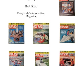 60s 1964 HOT ROD Everybody's Automotive Magazine . back issues