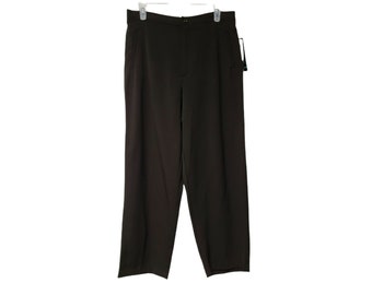 DEADSTOCK 90s - 00s Briggs dark brown trousers . size 12