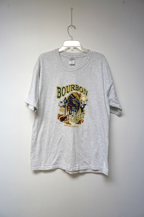 Bourbon Street . New Orleans . puffy paint . souvenir shirt . | Etsy
