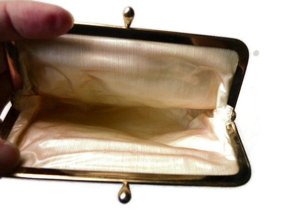 50s 60s gold coin purse / wallet - image 5