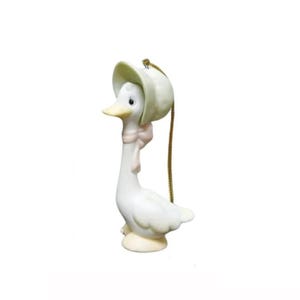 1985 Precious Moments  Honk if you love Jesus Christmas porcelain ornament