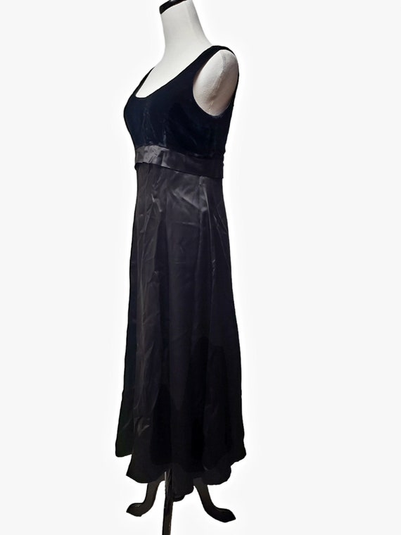 60s - 70s handmade black sleeveless midi dress . … - image 6