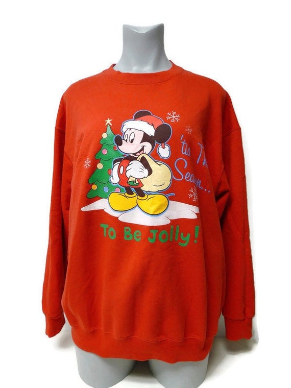 90s - 00s Disney Mickey Mouse Christmas sweatshirt