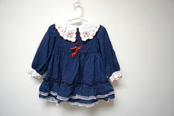 little girl red white and blue dresses