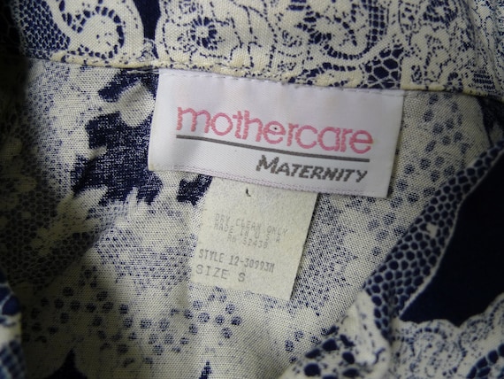 90s Mothercare Maternity Lace Print Button Down Shirt . Small