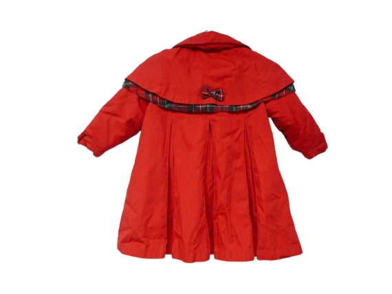 Rothschild . red pleated coat . size 2T - image 4