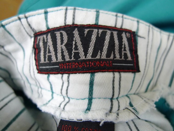 80s Tarazzia Internationale pleated high rise gre… - image 6