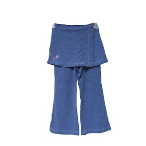 90s - 00s Barbie flare pants with skirt overlay . fits girls 7 - 8