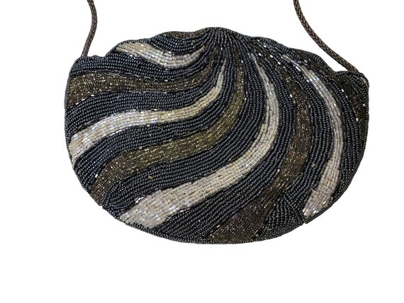 90s - 00s Sophistique micro beaded shoulder bag /… - image 5