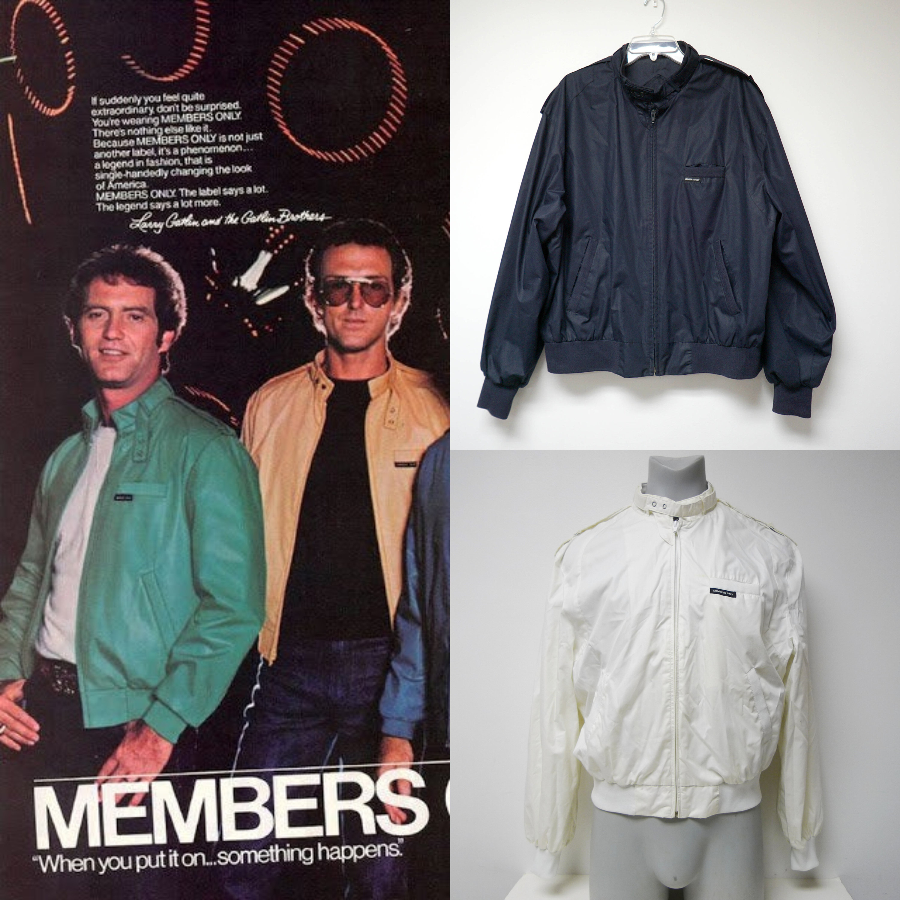 80s 90s Members Only Dark Blue or White Jacket XL L or 46 Etsy Sweden