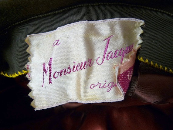 50s Monsiuer Jacques mink fur hat - image 7