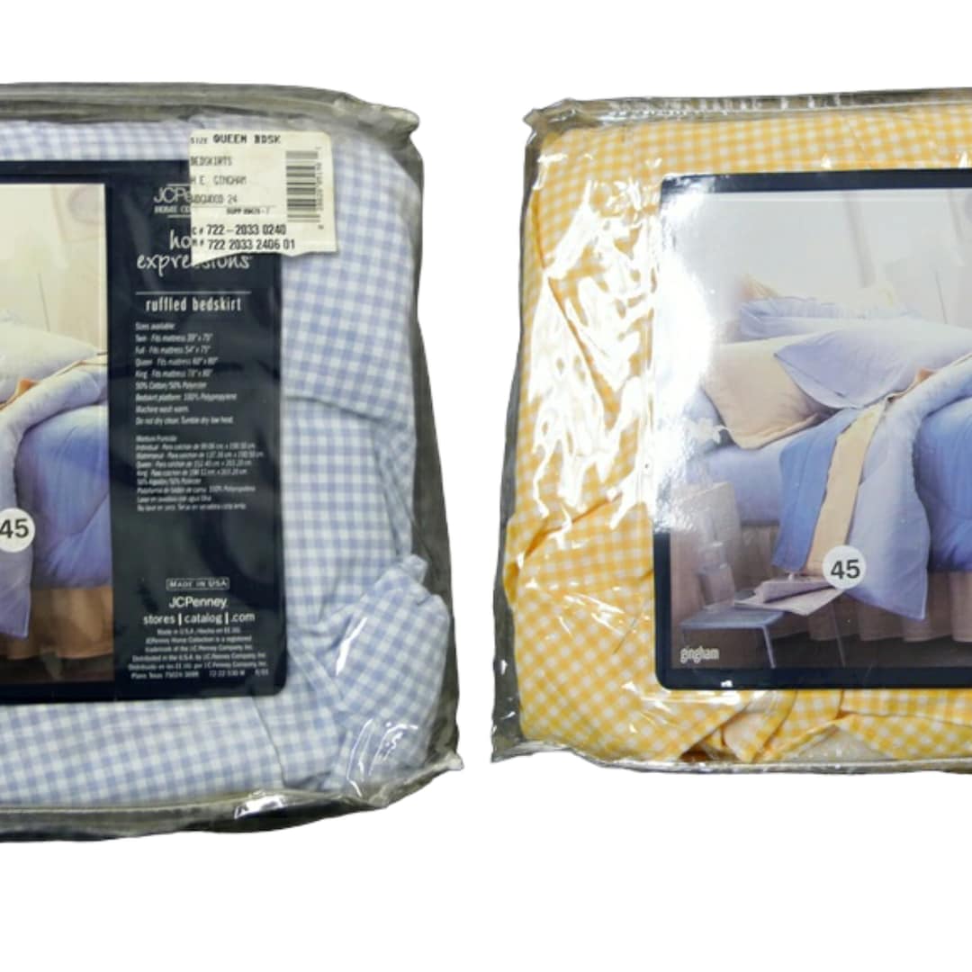2001 Jcpenney Home Expressions Ruffled Bedskirt Etsy