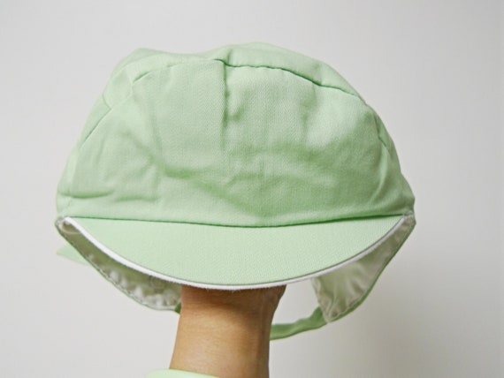 50s sailboat embroidery green pants shirt and hat… - image 7