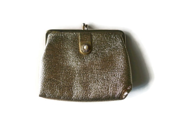 50s 60s gold coin purse / wallet - image 2