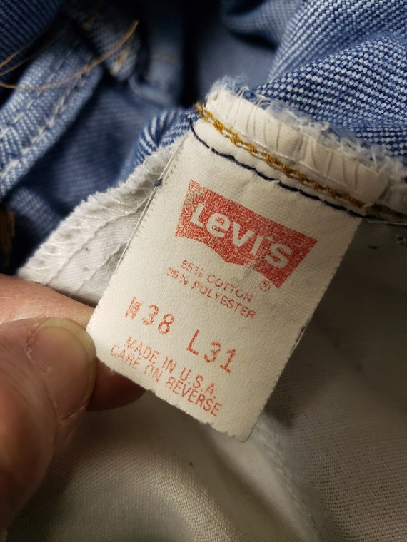 70s - 80s Levi's 517 distressed bootcut denim jea… - image 7