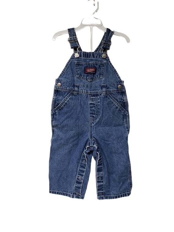 2001 Old Navy Baby denim overall . size L / 12 - … - image 2