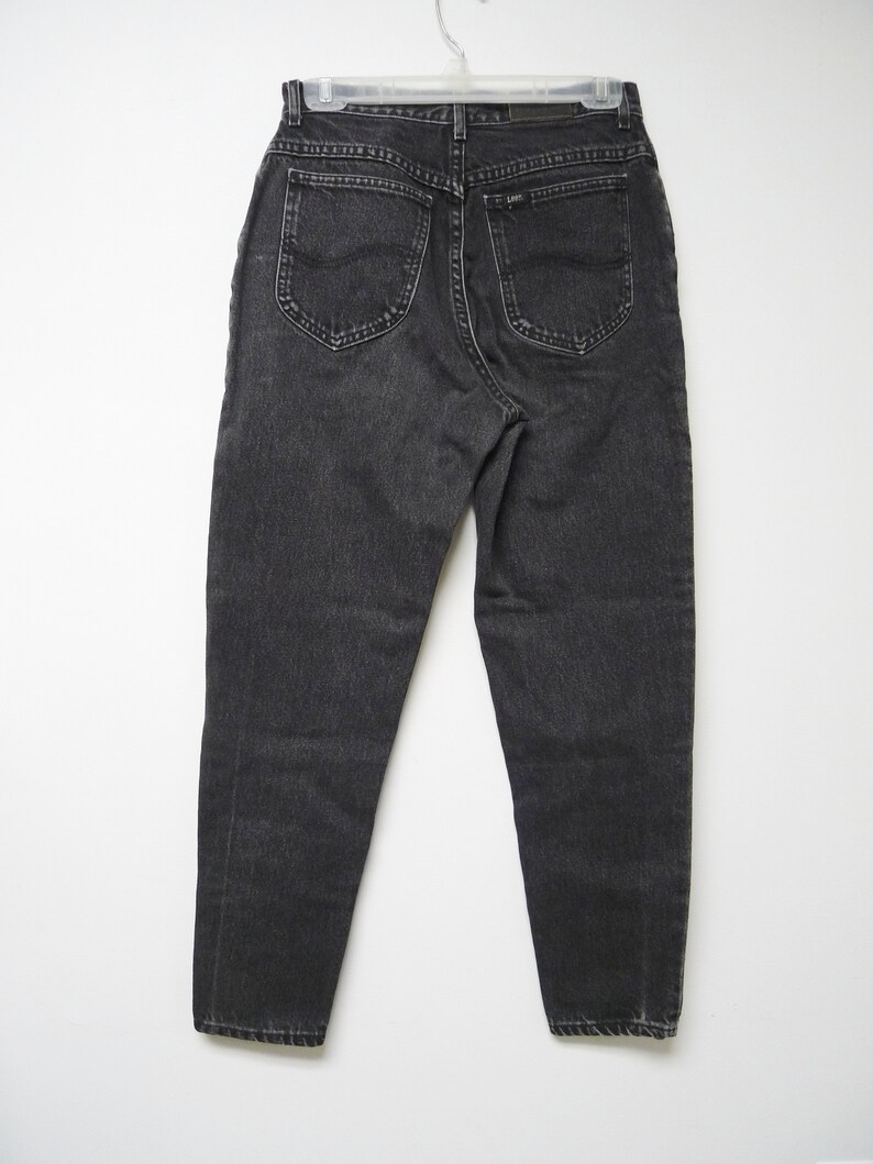 Lee . 90s black high waist jeans . size 9 . 28 waist . Etsy