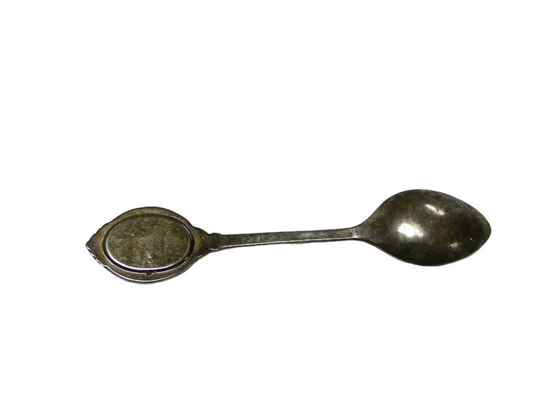 antique Rose design porcelain souvenir collectible spoon / teaspoon image 5