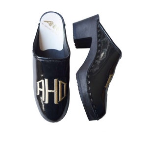 ADH monogram Anna by Swedish clogs Inc. . size 40  . made in Sweden